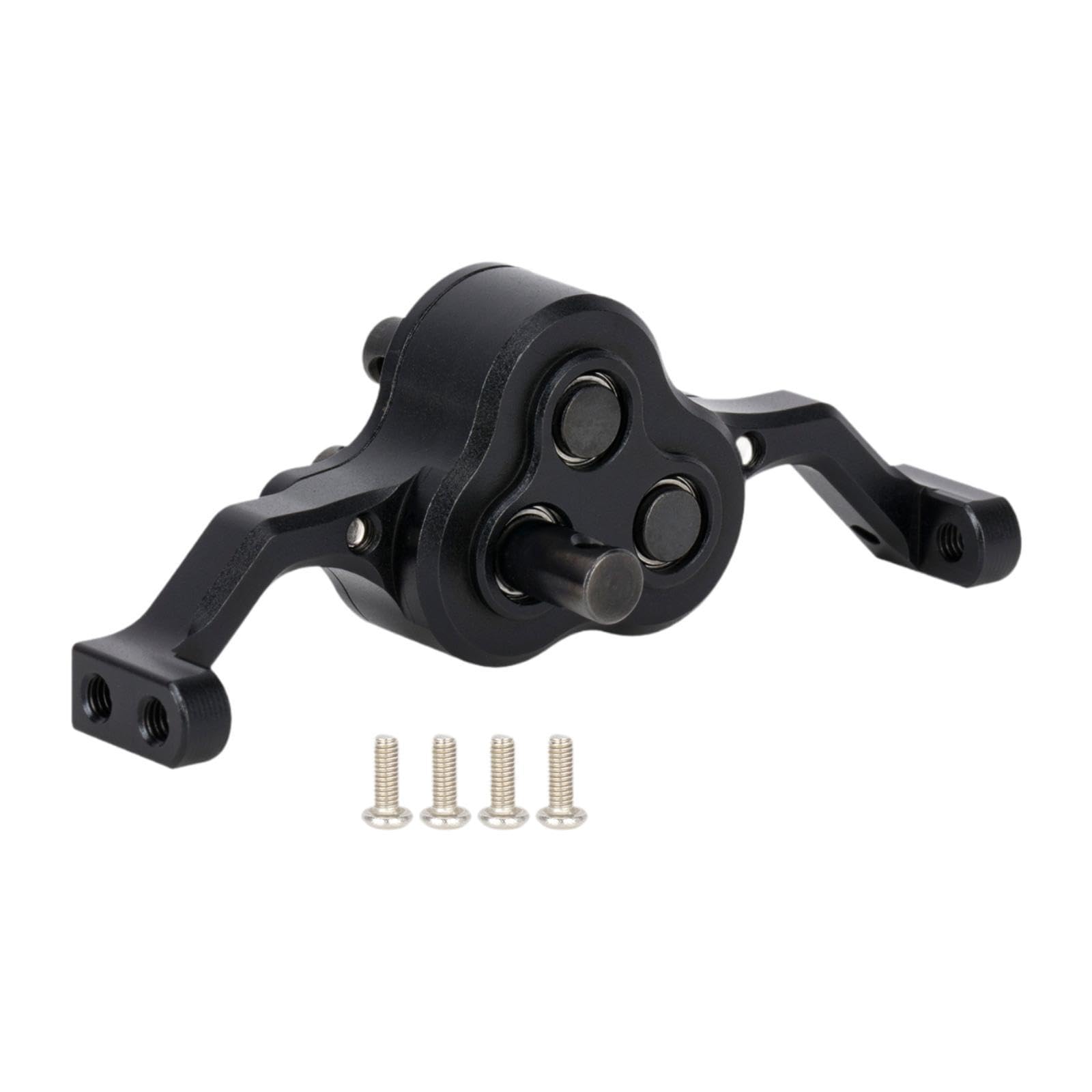 Colcolo Caja de Transferencia RC 1:10, cojinete de Soporte Ajustable, Caja de Cambios de transmisión, Repuesto para Modelo de Coche y camión RC, Accesorio de, Negro