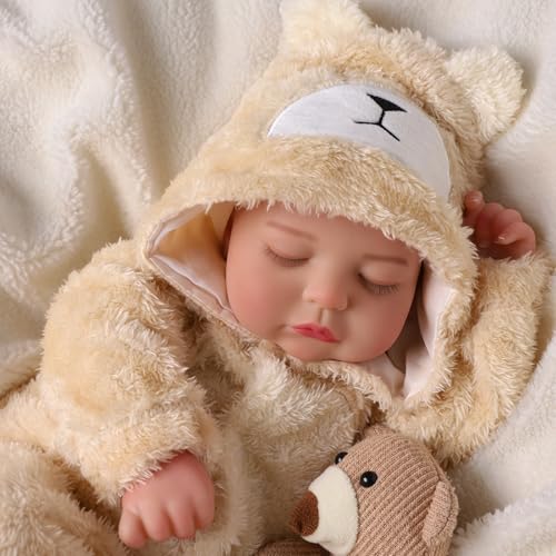 Muñeca bebé reborn realista de 20 pulgadas miniatura 6