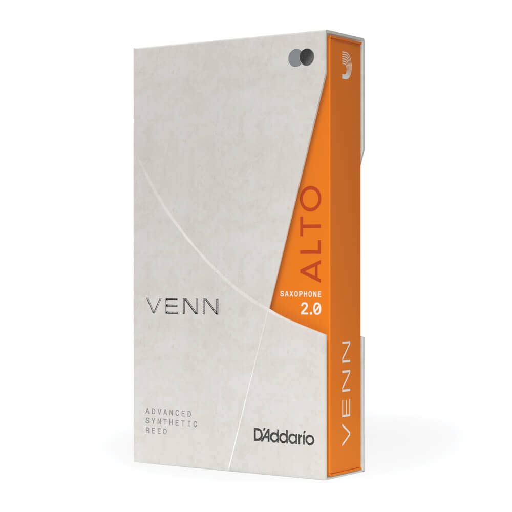 D'Addario VENN - Lengüeta para saxofón alto, fuerza 2.0 (VAS0120)