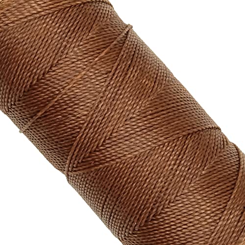 Linhasita Waxed Thread 100 g / 170 m Polyester 1 mm Thick Macrame, 30 Colours Chocolate Brown, 170 metros / 100 gr