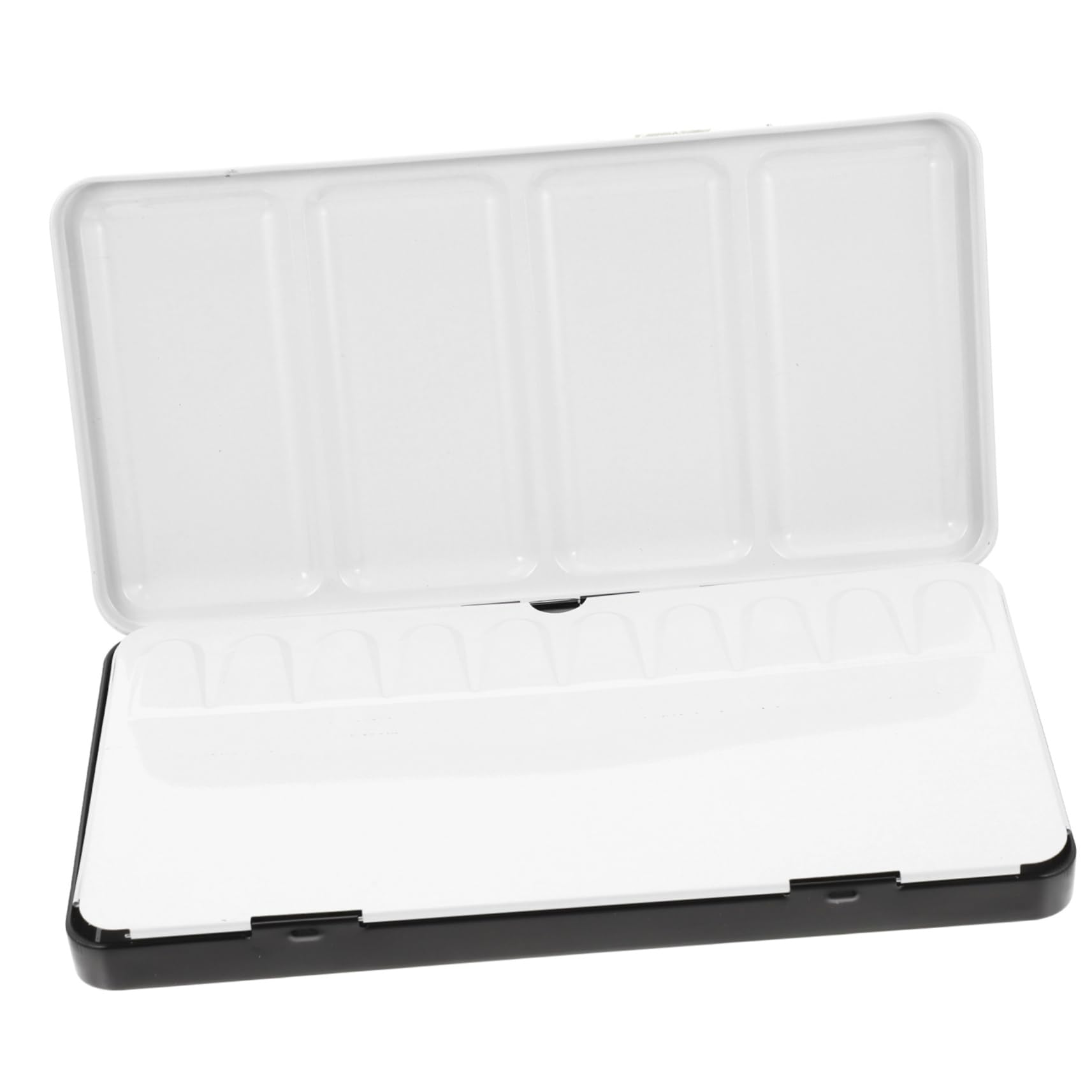 Boîte Aquarelle Vide de Voyage en Fer Noir, Palette Aquarelle Vide 48 Godets, Légère et Réutilisable pour Étudiants et Débutants