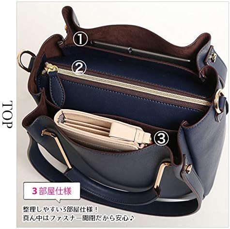 [ペレンネ] 20155 トートバッグ ショルダーバッグ 合成皮革 フェイクレザー 3way 2way レディース