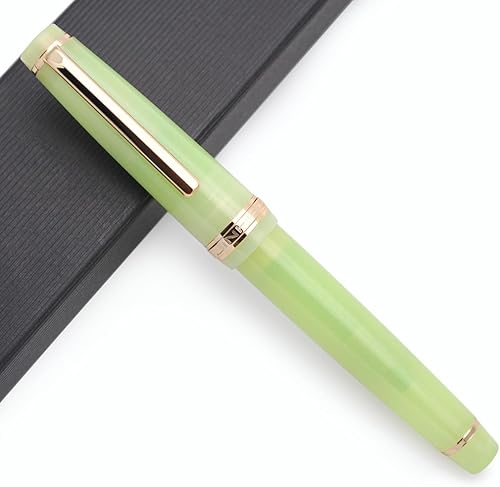 JINHAO 82 Pluma estilográfica (verde tierno, punta fina 0.020 in)