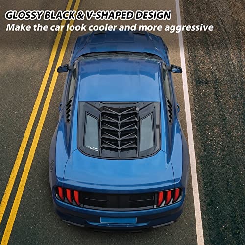 KEWISAUTO Rear & Side Window Louvers Sets for 2015-2024 Ford Mustang by KEWISAUTO - Used condition - Image 6
