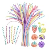 BESPORTBLE 300 pezzi Tubetti Pulitori Chenille per Progetti Creativi per da Te Decorazioni e Morbidi e Resistenti