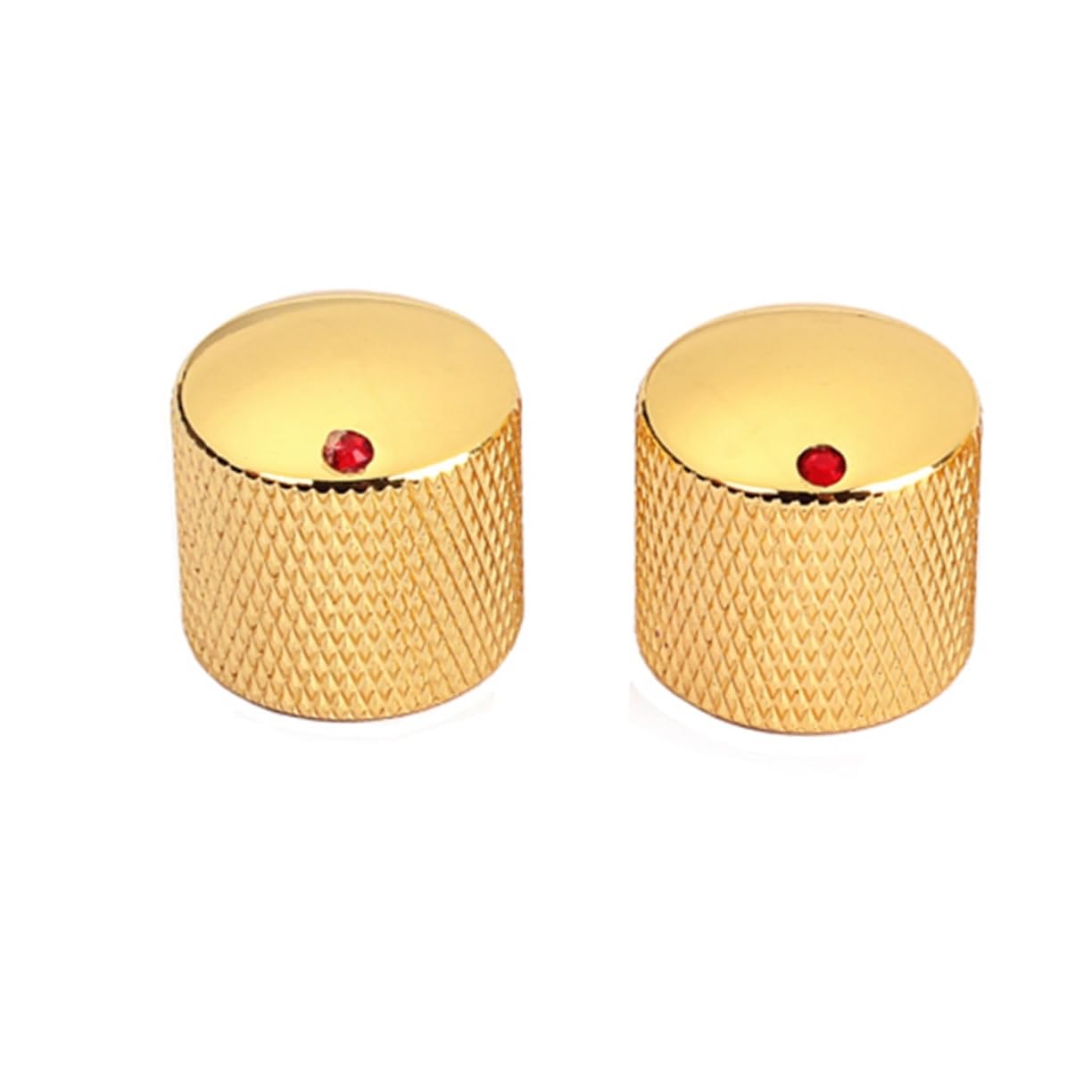 SUPVOX 8 Pcs Set Bass Guitar Knobs Replacement Knurled Volume Tone Control Knobs for Guitar Parts
