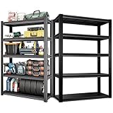 スチールラック本体 高耐荷重収納棚 倉庫 ガレージ メタルラック 組立簡単 高さ調整可能 自由に組み合わせ 収納ラック キッチン 物置(100*40*183CM)