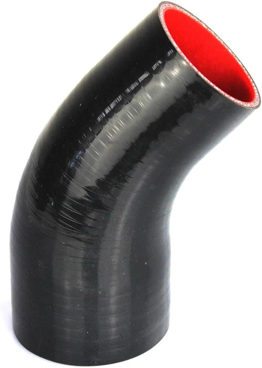 45 度減速シリコーンエルボホース 38 45 63 76 83 89 ミリメートルゴムジョイナーベンドチューブ車の冷気吸気ホース