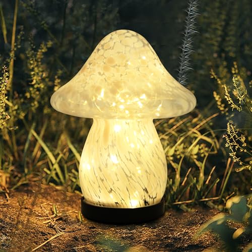 RANSCAH Pink Solar Mushroom Light