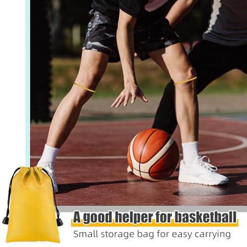Image of Foilswirl Silicone Patella Knee Band for Basketball Patella Tendon Support Knee Pain Running Tendon Brace Support Strap(2,Yellow,M)