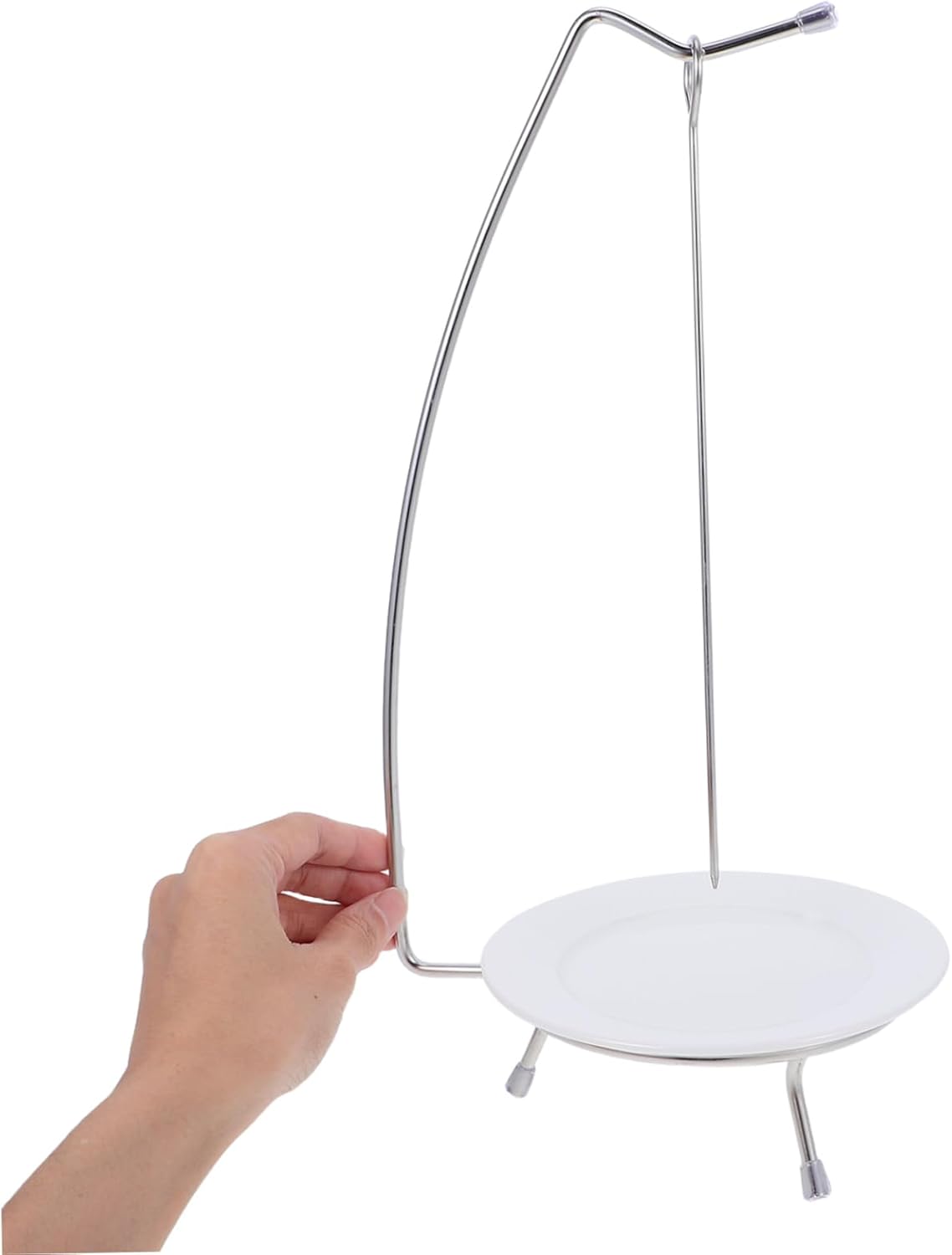 Toyvian Stainless Steel Bbq Skewers Meat Stick Holder for Grilling Bbq Accessories Skewers Non-slip Grip Outdoor Grill for Camping