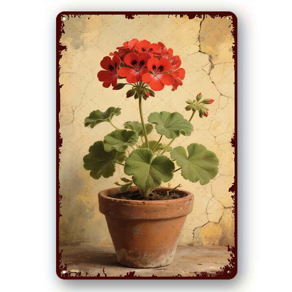 peiyeety Funny Metal Tin Sign Flower Vintage Metal Sign For Home Outdoor Indoor Office Bar Yard Decor 8x12 Inch