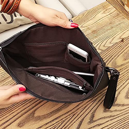 Nigedu BB284 Oversized Clutch Bag Purse Women Pu Leather Crossbody Shoulder Bags Studded Wristlet Handbag Rivet Envelope Clutches thumb #5