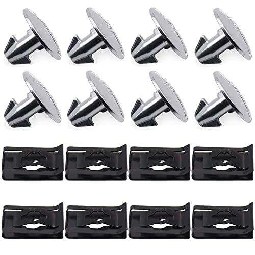 Lower Engine Cover Pin Screw, Radiator Engine Access Cover Pin Clips, Engine Splash Shield Hardware Screw & Access Clip for Honda CRV Civic Accord Acura ILX, RLX & TLX 90674-TY2-A01