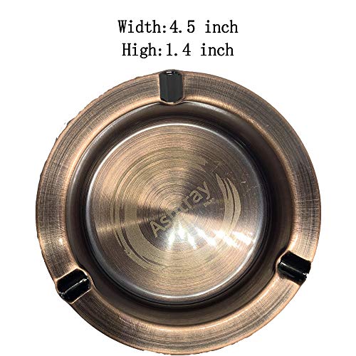 image for DiLan Ashtray Stainless Steel Ashtrays Windproof Durable Easy to Clean