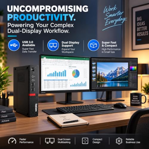 Image of Tiny Desktop PC | Core i5-6Th Gᥱn, 8GB DDR4 RAM, 256GB SSD |Build in WiFi HD Graphics | DP, Windows 11 Pro, MS Office (1 Year Brand Warranty)