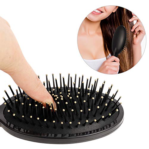 Foto von Fanshiontide 5 Stück Haarbürste Set ohne Ziepen, Entwirrbürste für Frauen Männer Locken Lange Haare, Antistatische Massage Ovaler Runde Rechteck Haarbürsten für Nasses Oder Trockenes Haar Entwirren