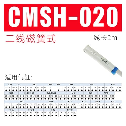 Capteur CMSH-020 magnétique pour détection de position précise sur vérin DMSG - 2