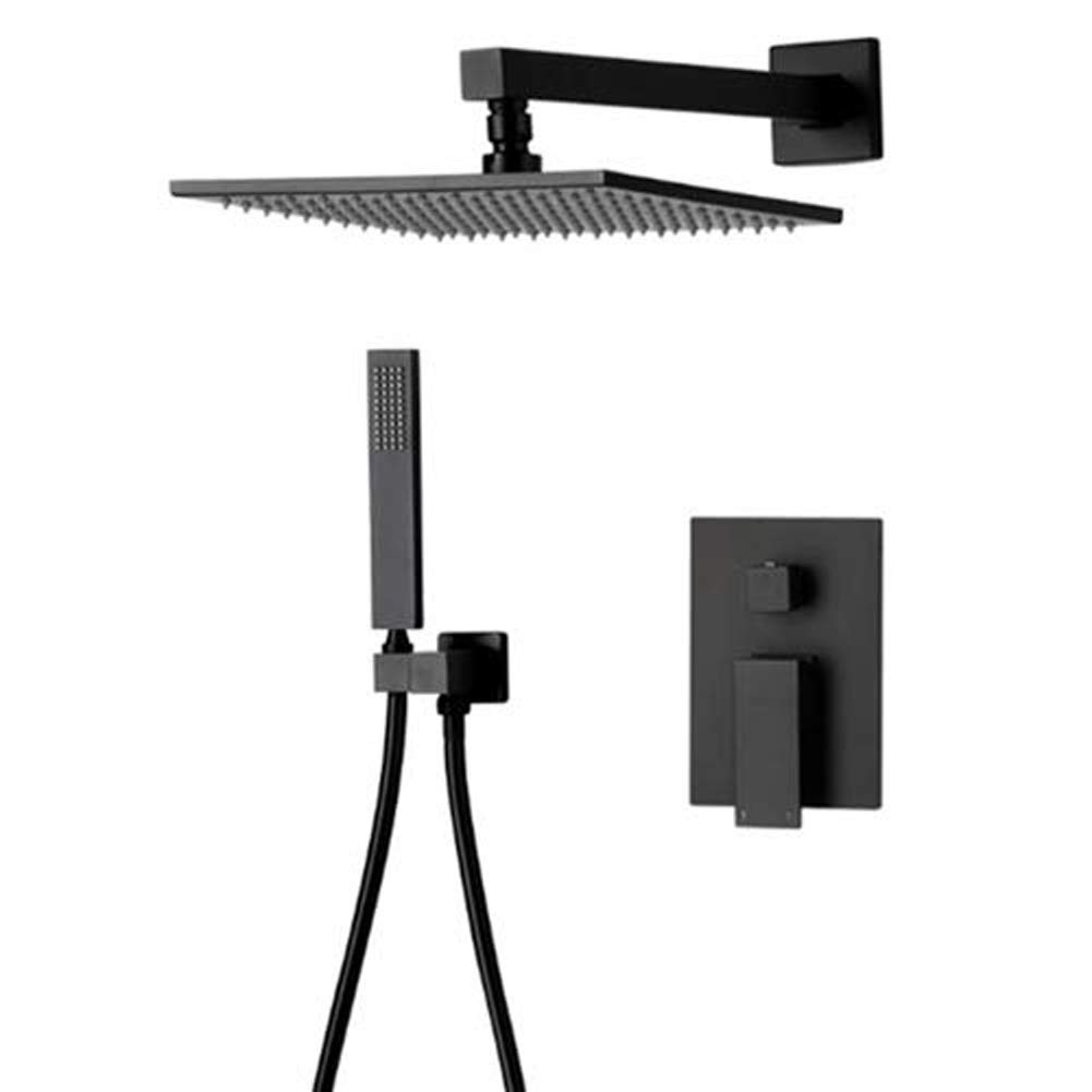 Douche de pluie noire de 10 pouces pour transformer votre salle de bain en spa