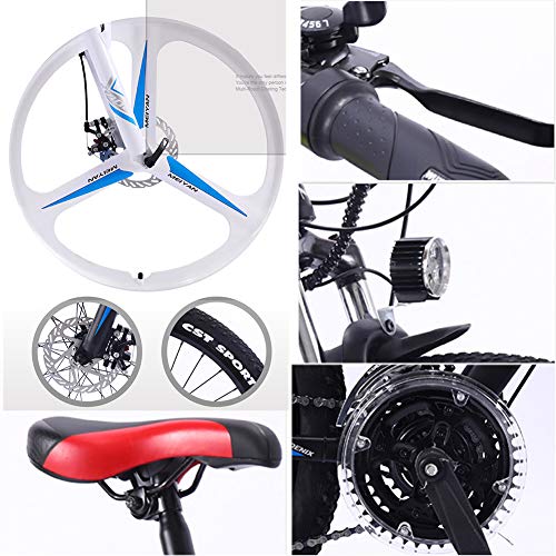 Electric Bikes for Adult, Magnesium Alloy Ebikes Bicycles All Terrain, 26" 36V 350W Removable Lithium-Ion Battery Mountain Ebike, for Mens Outdoor Cycling Travel Work Out And Commuting,Blue,13Ah - Image 8
