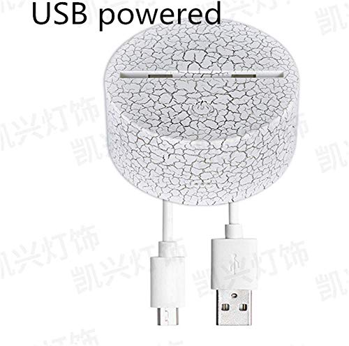 WANDE Dinosaur Series Colorful 3D Night Light Children Gift LED Touch Remote Control Creative Decoration Light,White