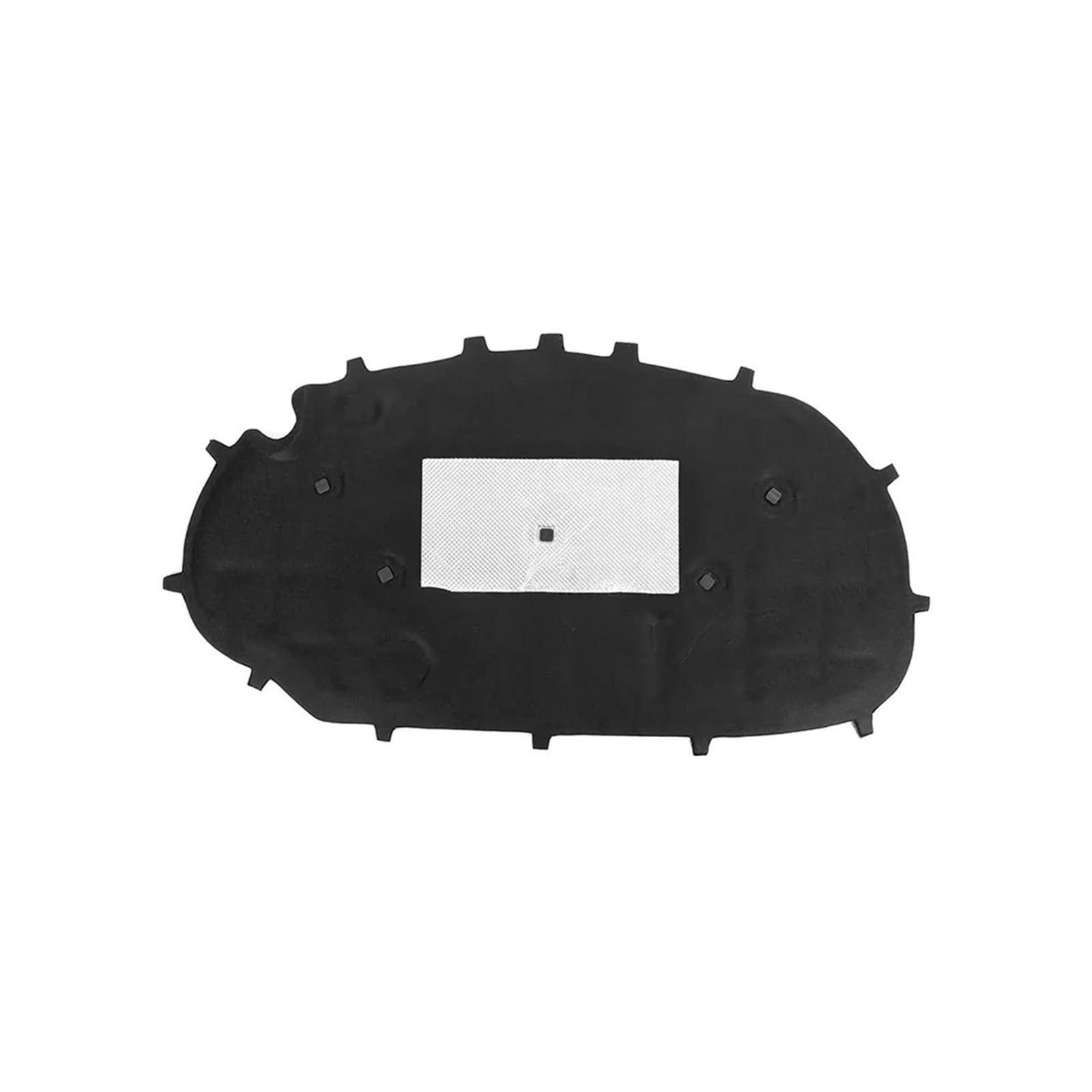Wuqqxxqcm Black Aluminum Foil Engine Soundproof Cotton Compatible For Vw Golf 6 Golf 6 Gti Car Accessories Reduce Noise Sound Insulation Pad(Black)