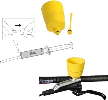 Hydraulic Brakes Bleed Tool Kit for Mountain Bike - Bicycle Hydraulic Disc Brake Change Kits Repair Tools with Funnel Tube Screwdriver Wrench Adapter Filling Connector