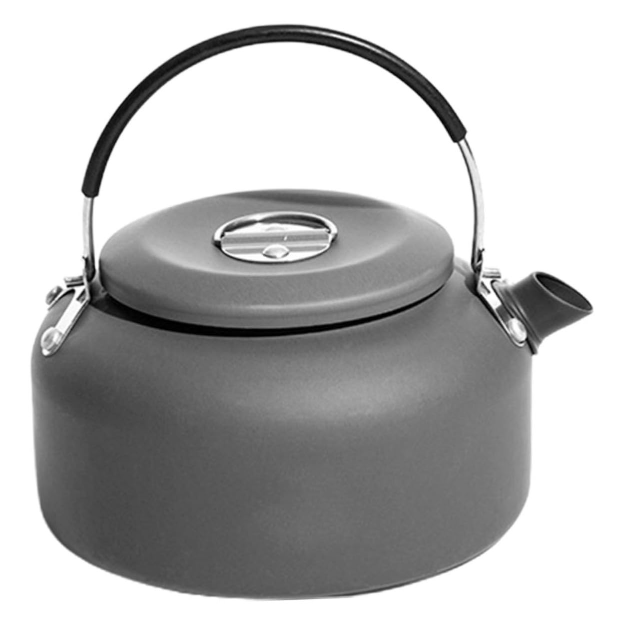 Bouilloire de camping sans poignée pour induction et gaz, théière pratique nomade.