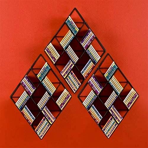 SEI Furniture MS0168 Steel Wall Mount CD Rack, Black