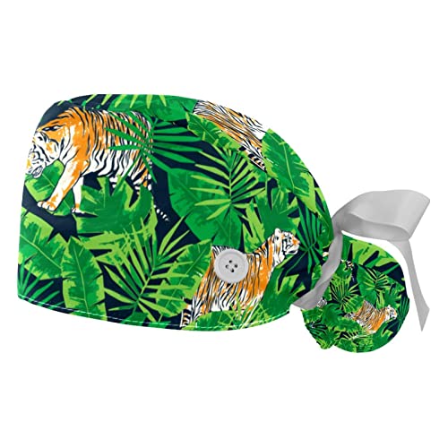 Chapeaux bouffants 2PCS JDEZ avec bandeau anti-transpiration pour le travail