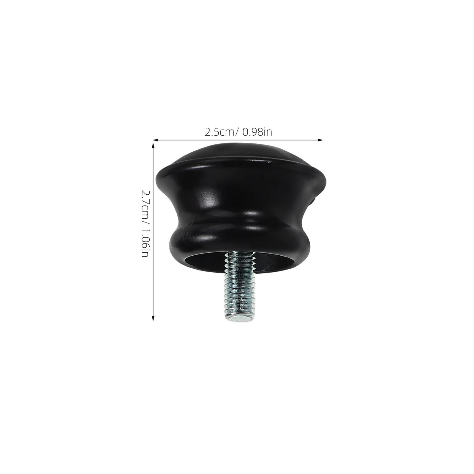 Lot de 4 embouts de tringle à rideaux décoratifs à vis pour tringles à rideaux