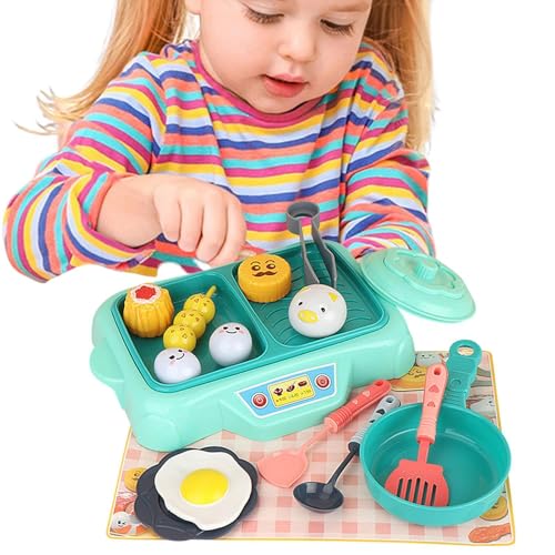 Juega los juegos de comida para la cocina para niños, juega comida de cocina, Juguetes de cocina Juega Kit de cocina Set de comida 16 piezas, Playset Realistic Play Huevos Favores Accesorios para Pasc