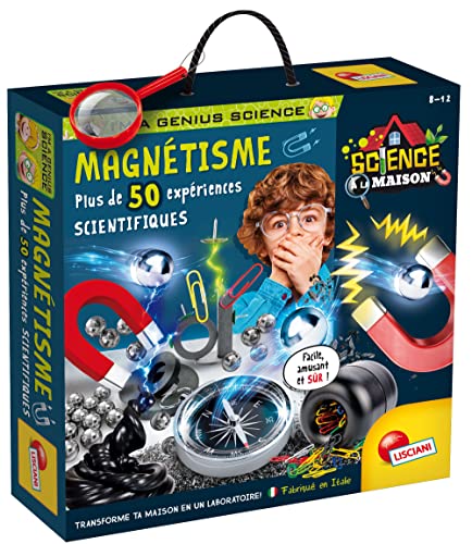 Lisciani - I'M A GENIUS Magnétisme - Plus de 50 expériences scientifiques sur le magnétisme et sur Les Champs magnétiques - - Jeu éducatif pour enfants de...