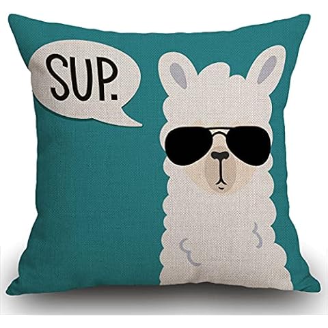 Smooffly Funny llama Cushion Cover Cover