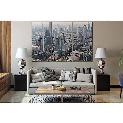 Toile Bangkok ZELLART pour habiller un grand mur vide tableau prêt à accrocher