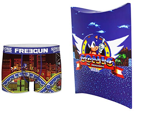 Sonic Freegun - Calzoncillos tipo bóxer para hombre, multicolor, S