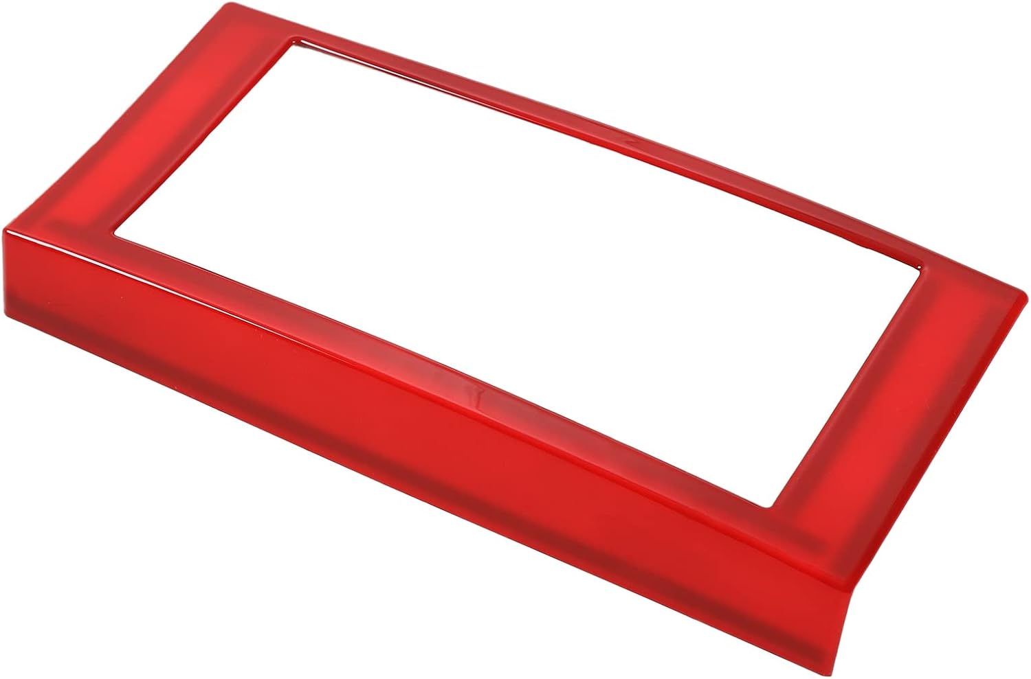 JeCar Fit for Wrangler Red Interior Center Console Audio Radio Panel Cover Trim Accessories for 2007-2010 Jeep Wrangler JK JKU