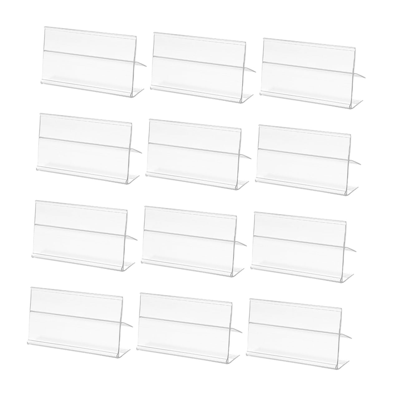 Veemoon 100piezas Etiqueta De Precio De Pvc Para Soporte De Etiqueta Portaetiquetas Clip Para Estanterías De Alambre Para Tiendas Minoristas y Gestión De