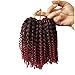 Flyteng Marlybob Kinky Curl Crochet Braids Hair Extensions 6 packs/lot Synthetic Crochet Braiding Hair For Women Tbug…