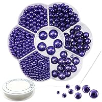1150 Stücke Kunstperlen-Set Schwarz – Verschiedene Größen (3–12 Mm), DIY Schmuckherstellung, Mit Aufbewahrungsbox
