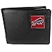 NFL Siskiyou Sports Mens Buffalo Bills Leather Bi-fold Wallet One Size Black