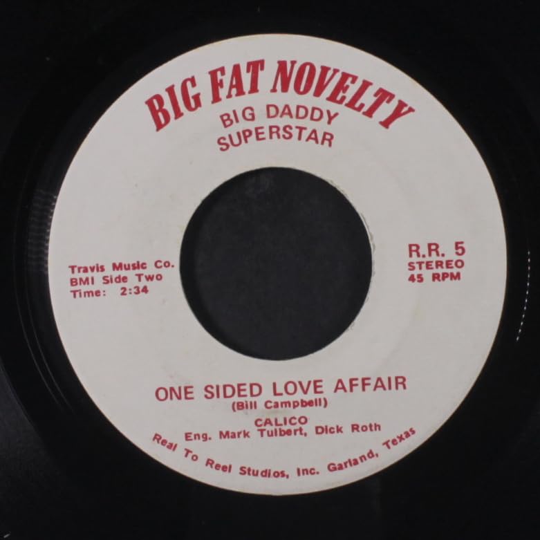 CALICO one sided love affair BIG FAT NOVELTY 45 image 2