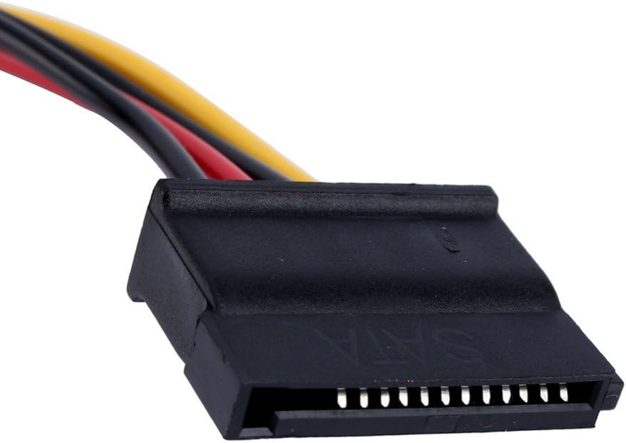 50% Off Discount ANRANK Molex 4 Pin to SATA 15 Pin Power Adapter Cable