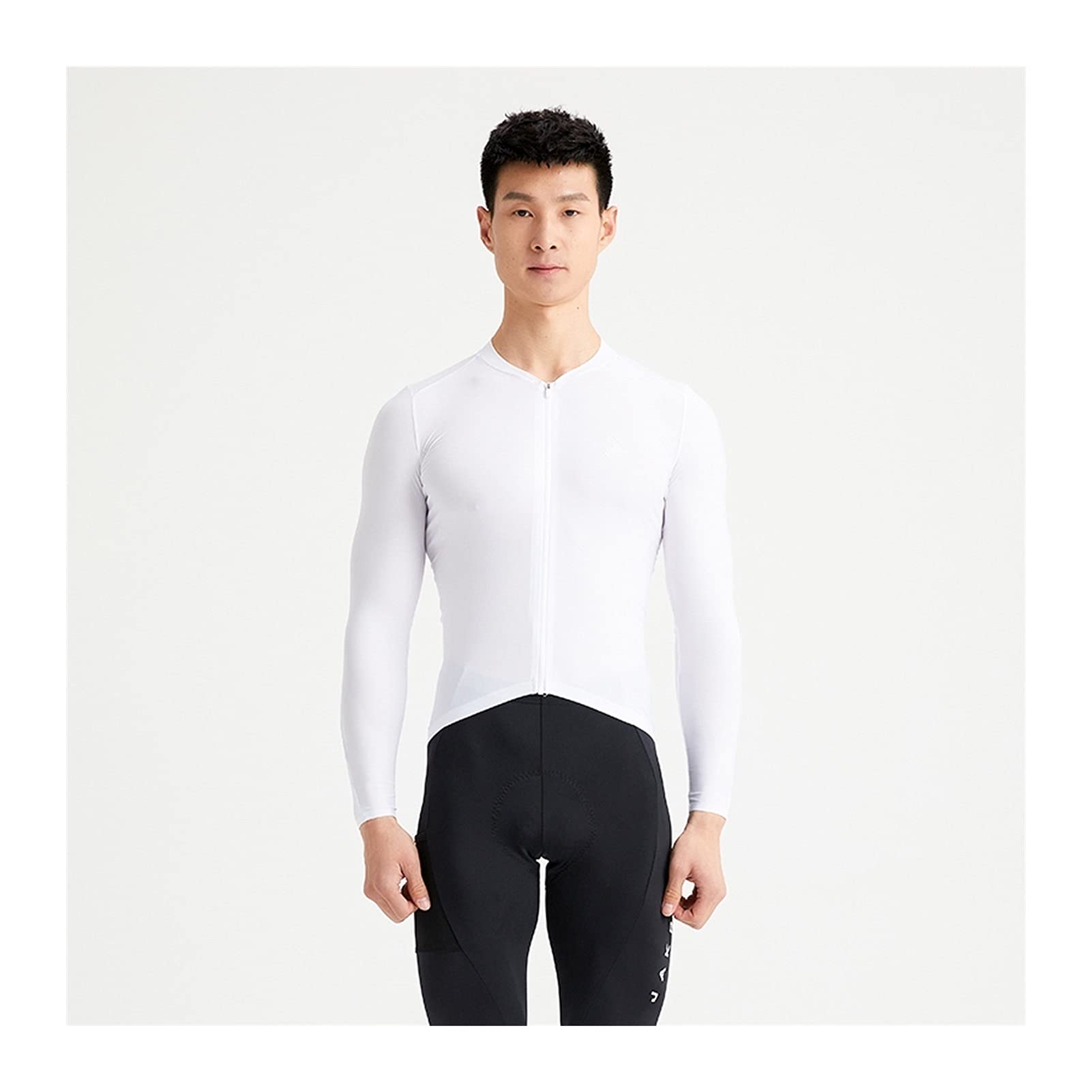 Męska odzież kolarska Summer Men Cycling Jersey Road Bike Shirt Długi Rękaw Oddychający Rower Rower Top Koszula z 3 tylnymi kieszeniami dostępnymi w wielu kolorach Męskie koszulki kolarskie(D,M)