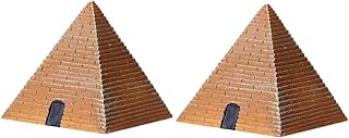 iplusmile 2個 ピラミッドの飾り エジプト 風水インテリア パーティーテーブルデコレーション ミニピラミッド クリスタルピラミッド ピラミッド彫刻 レイキピラミッド 風水風水彫刻 文鎮家の装