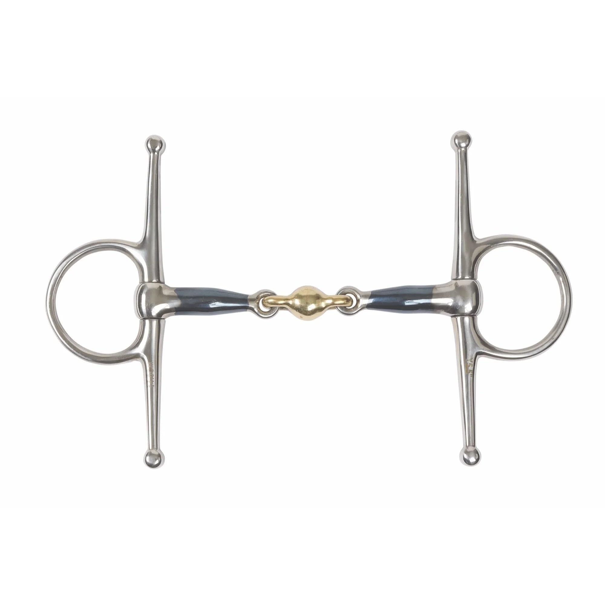 Shires Blue Sweet Iron Mors à cheval avec pastille Bleu 14 cm