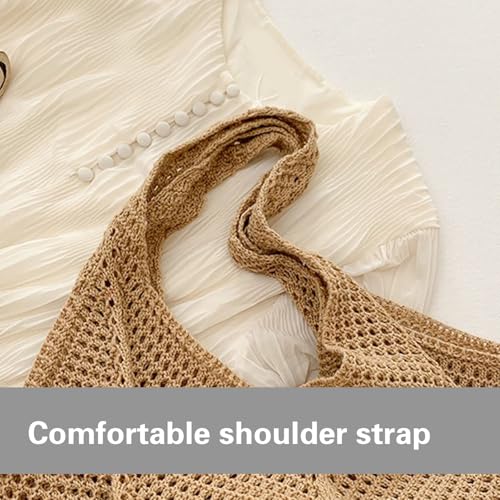 Sac de courses en crochet unique à texture douce et confortable haut de gamme