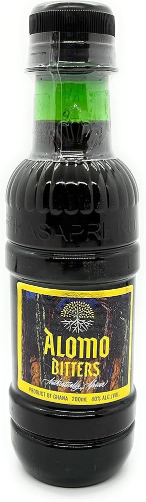 Bitters Alomo, Traditional Ghanaian Herbal Drink, Natural Herbal Extracts, 200ml, Digestive Tonic