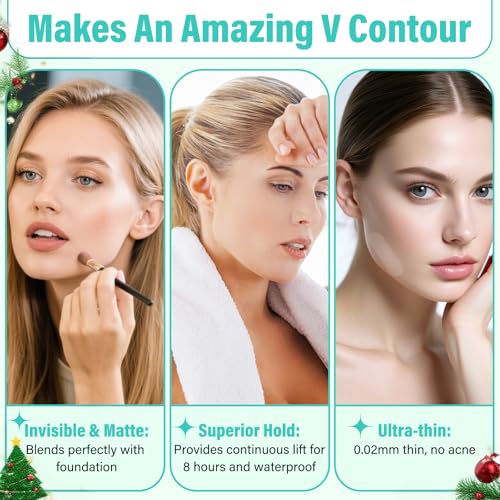 Image of Face Lift Tape Invisible, Neck Tape Lifting for Turkey Neck, 198 Pcs | Face and Neck Tape for Temporary Lifting Jowl, Double Chin & Turkey Neck, Makeup-Friendly Invisible Wear for Events or Photos