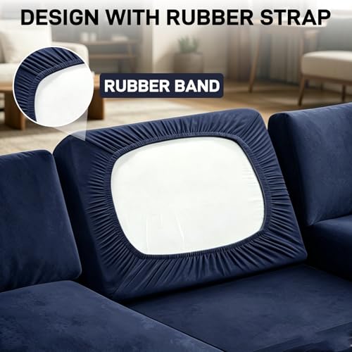 Housse de coussin de canapé extensible et lavable pour mobilier extérieur